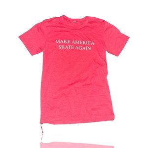 Make America Skate Again Unisex Red Graphic T-Shirt: Skate Life: GUC